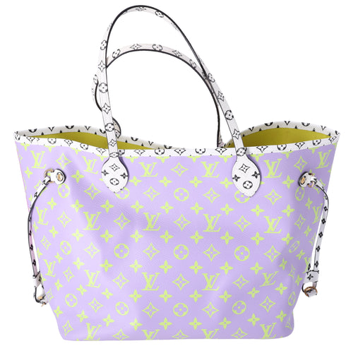 Louis Vuitton Giant Monogram Neverfull MM Tote Pink Lilac